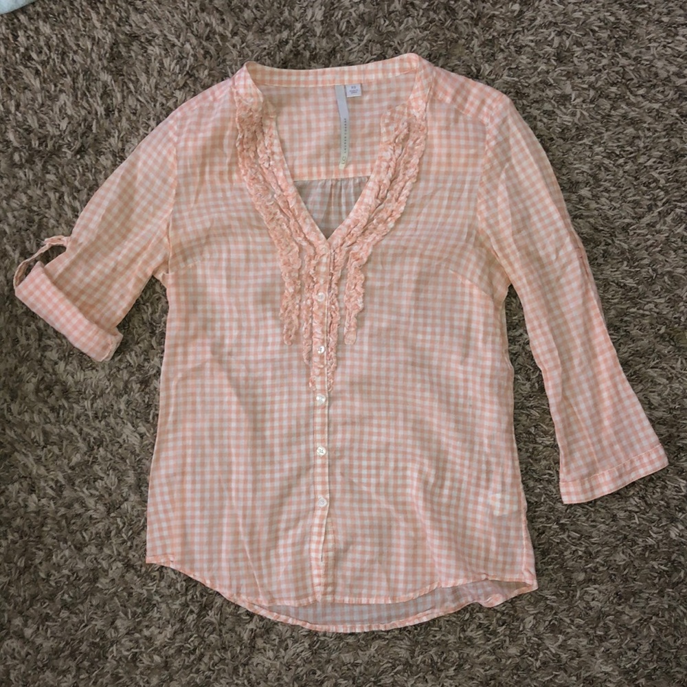 Lauren Conrad Full Button-Up Top